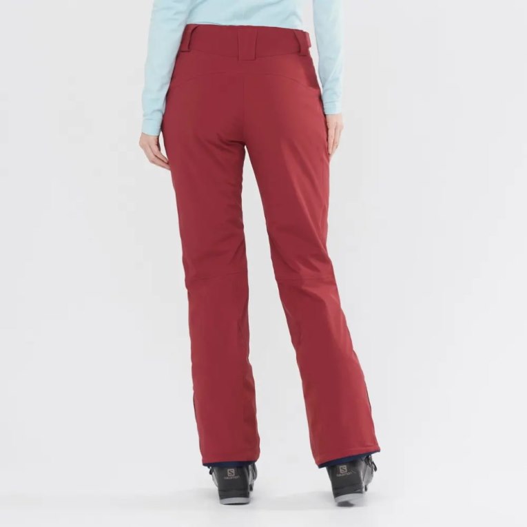 Pantalones De Esquí Salomon The Brilliant Mujer Rojos | MX ZPBQ032